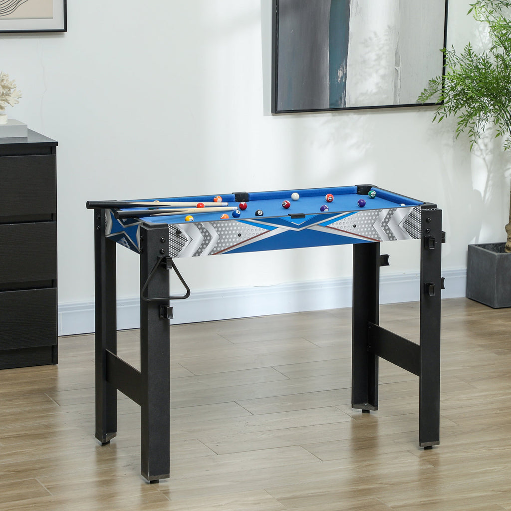5 in 1 Multi Games Table Combo Sports Game Table for Kids, Blue