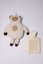 1L Sheep Hot Water Bottle with Soft Plush Cover 40cm