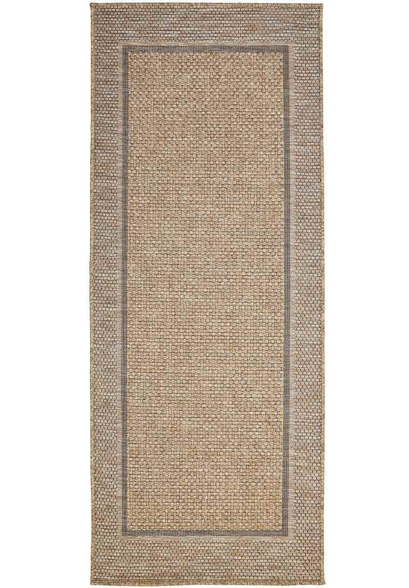 Summer Latte Border Rug – Indoor/Outdoor 80X200 cm