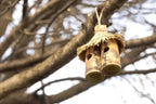 Tiki Wooden Hanging Bird Nest Box Rustic Garden Bird House Shelter