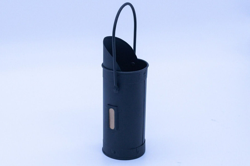Heavy Duty Black Fireside Matchstick Holder Fire Accessory