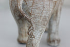 Resin Wood Effect Elephant Ornament