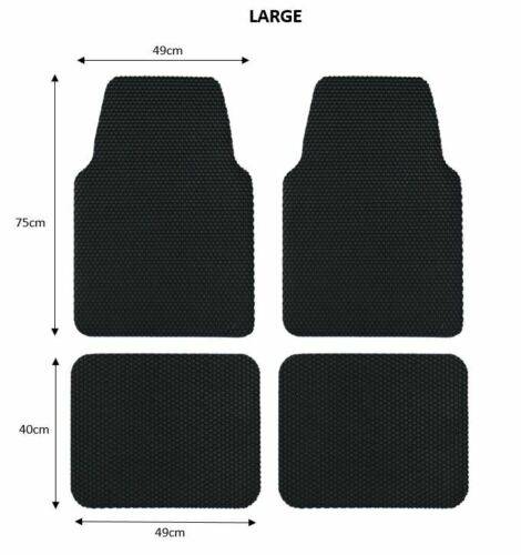Universal Hex Dirt Catcher Anti-Slip Car Floor Mats 4pc - Large