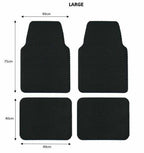 Universal Hex Dirt Catcher Anti-Slip Car Floor Mats 4pc - Large