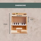 Hanging Wooden Bird Feeder Piano Novelty Feeding Station