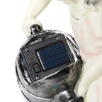 Solar Girl with Watering Can & Ducks Ornament