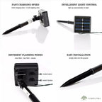 20pc Solar-Powered Garden Solar Lights with Bubble Effect