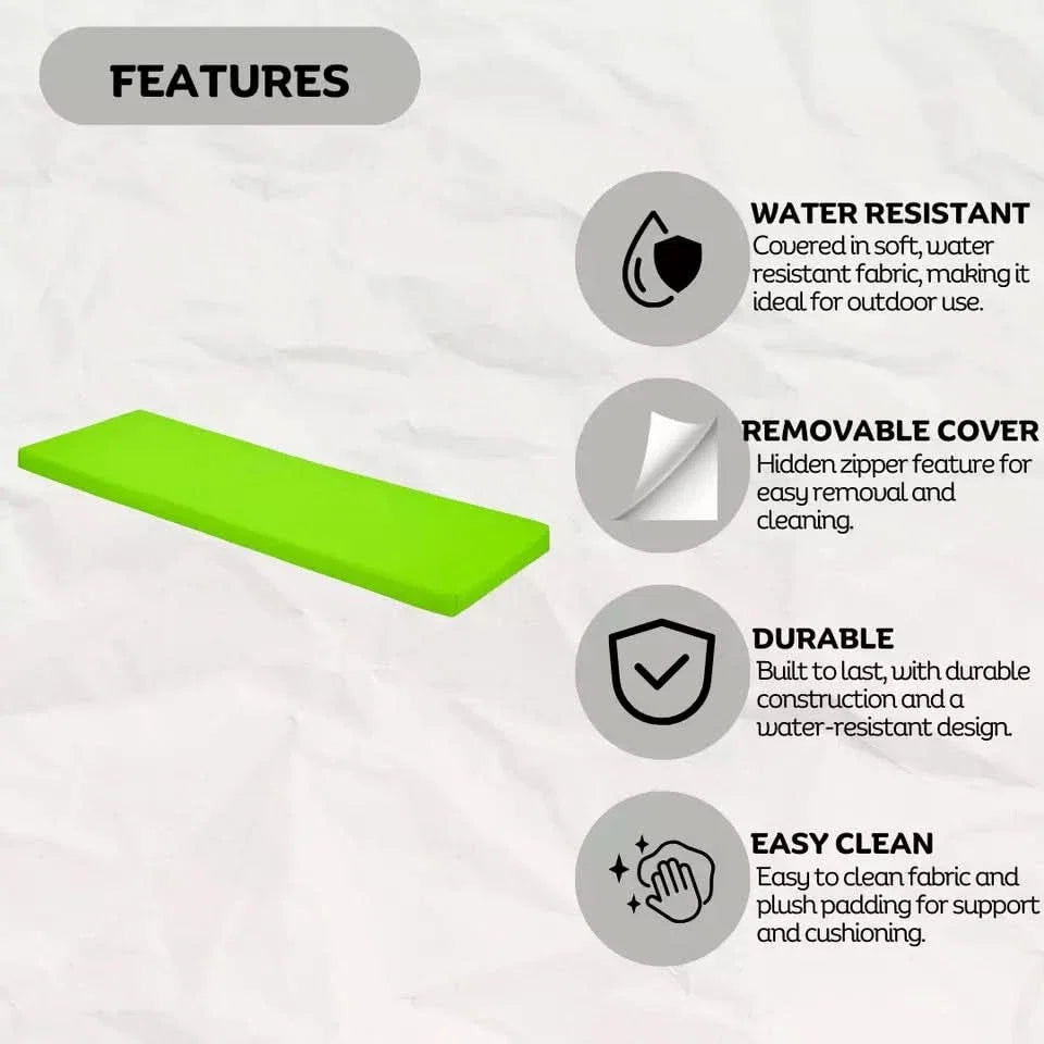 Light Green Outdoor Waterproof Bench Cover
