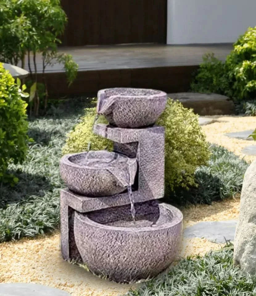 Solar-Powered Genoa Cascade Water Fountain