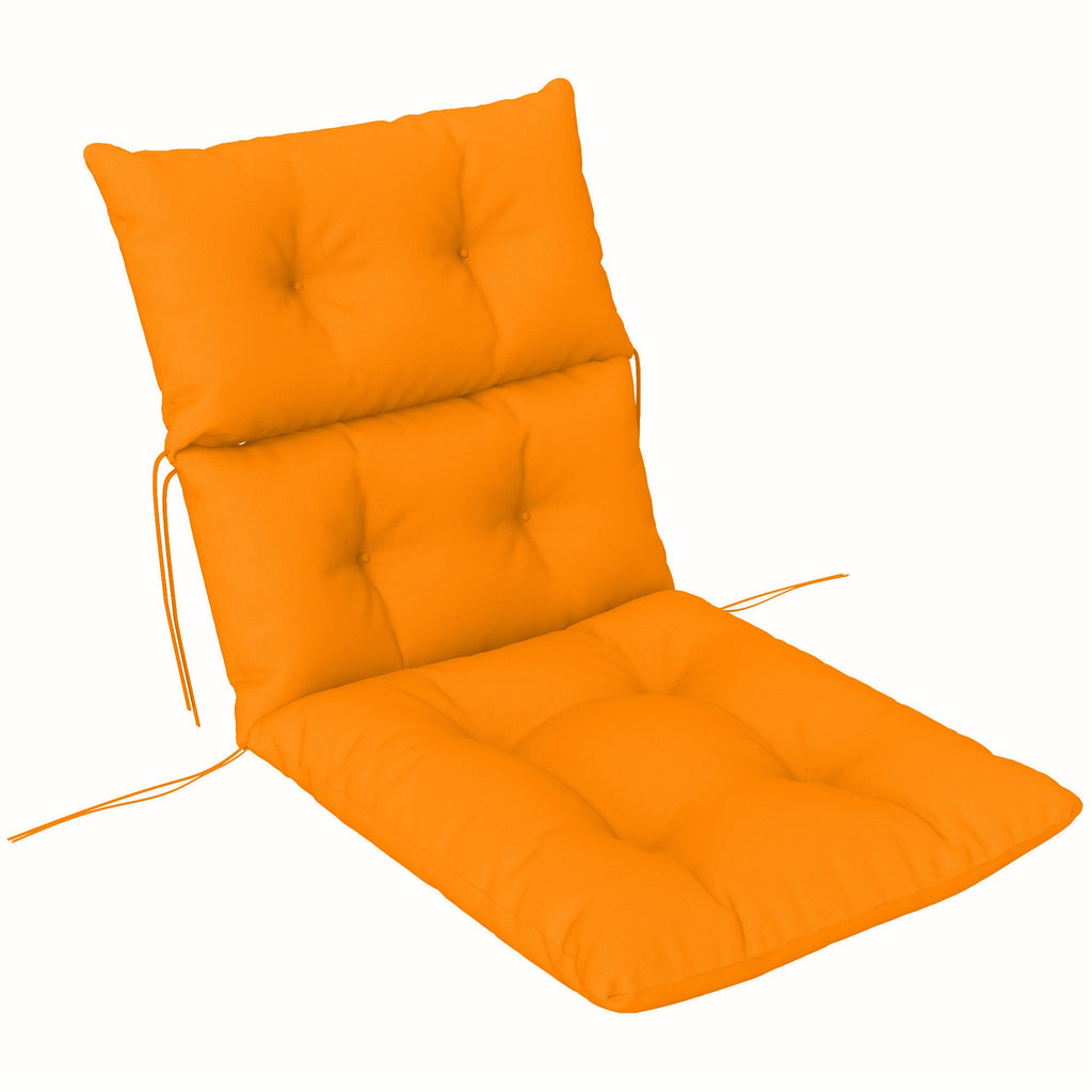 Adirondack Chair Cushion Rocking Chair Cushion w/ Ties Orange