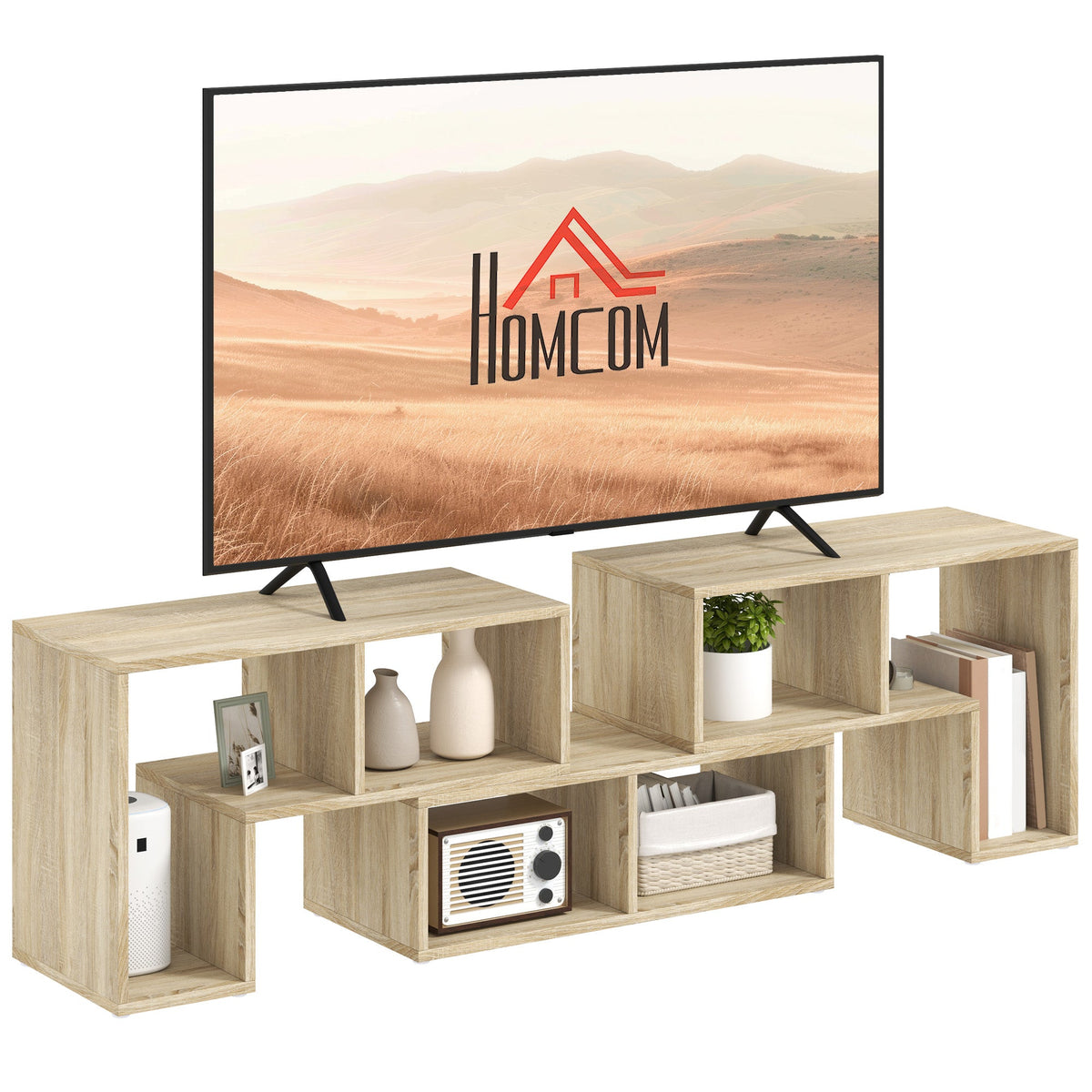 TV Unit for TVs up to 75 Inches, Free Combination TV Stand Grey