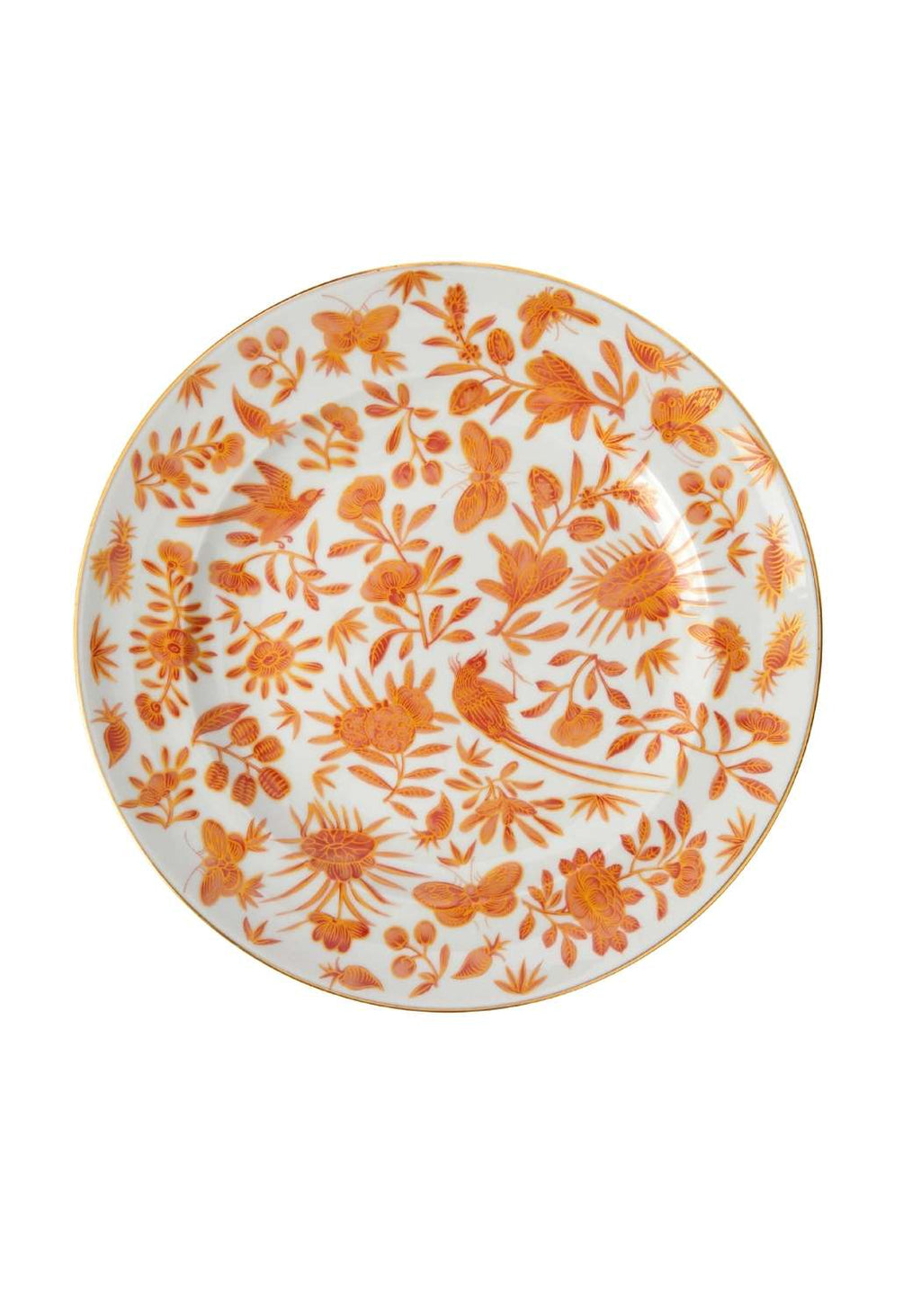 Sacred Bird and Butterfly Mottahedeh Archival Revival Dessert Plates - Set of 4