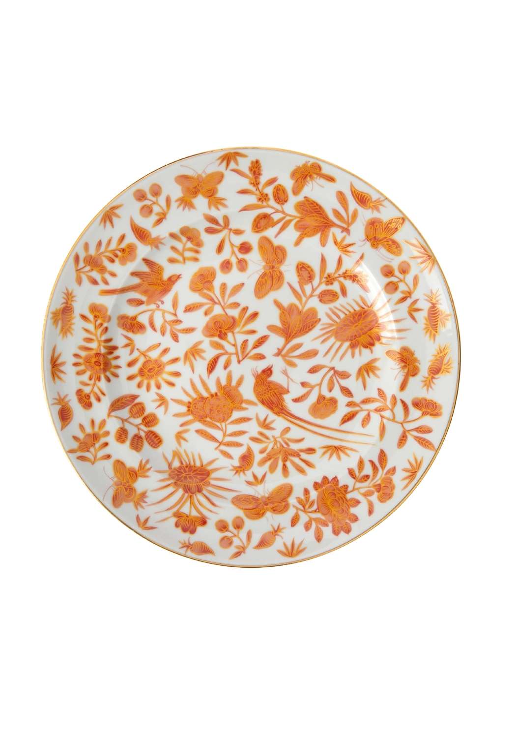 Sacred Bird and Butterfly Mottahedeh Archival Revival Dessert Plates - Set of 4