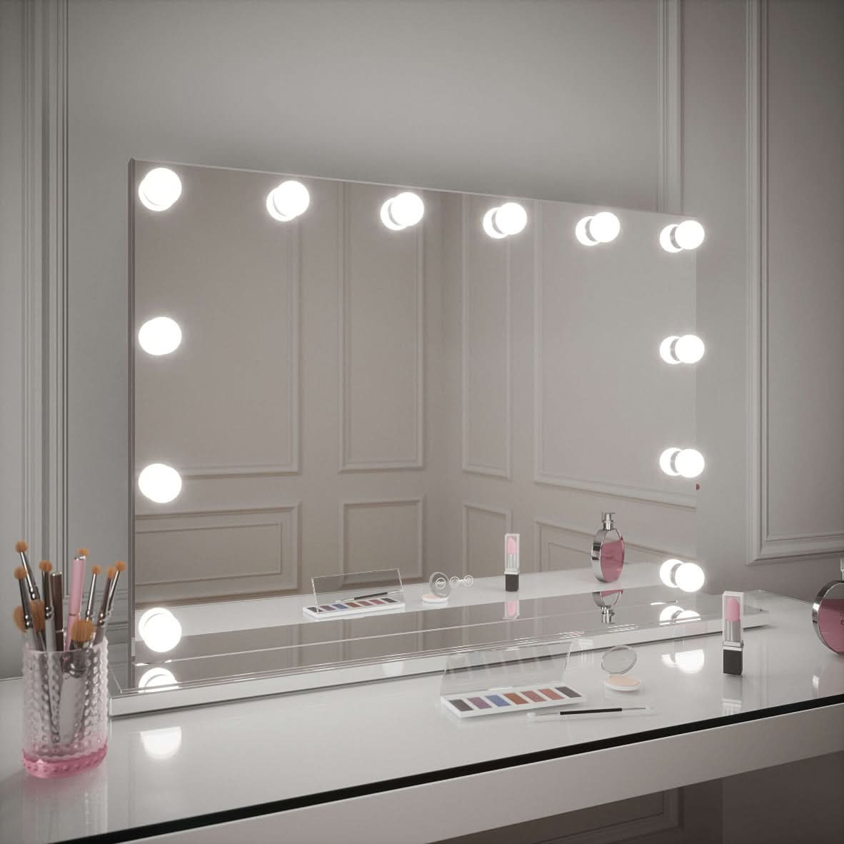 Large Vanity Face LED Mirror 100x70cm