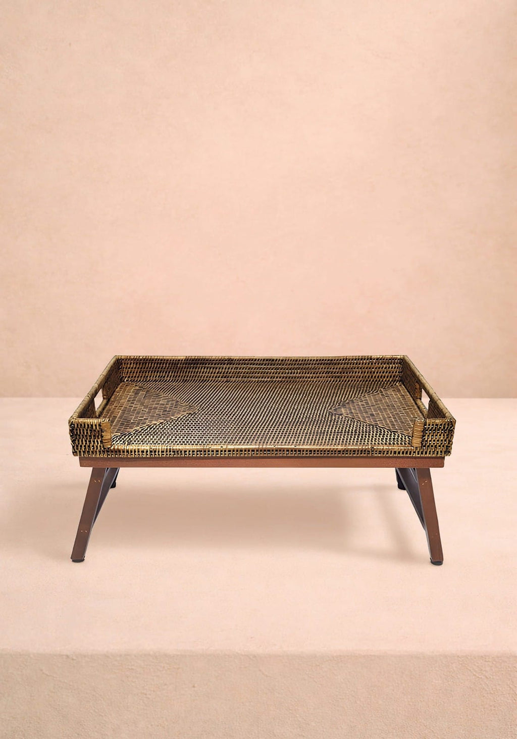 Rattan Breakfast Tray - Brown