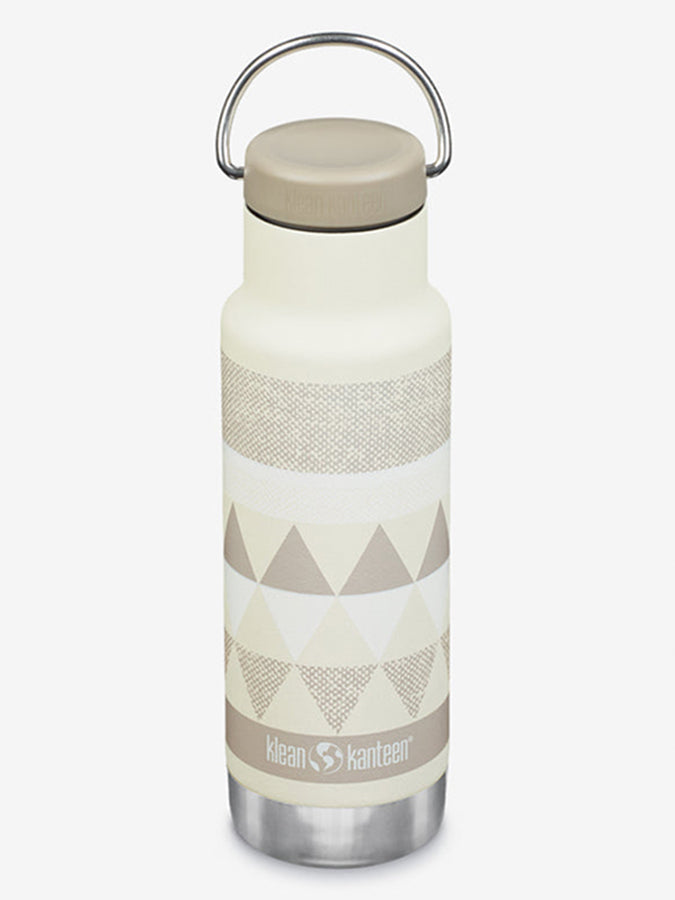 Klean Kanteen Vacuum Insulated 12oz (355ml) Classic Bottle With Loop Cap Salt Flats