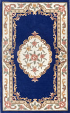 Shensi Navy Medallion Rug