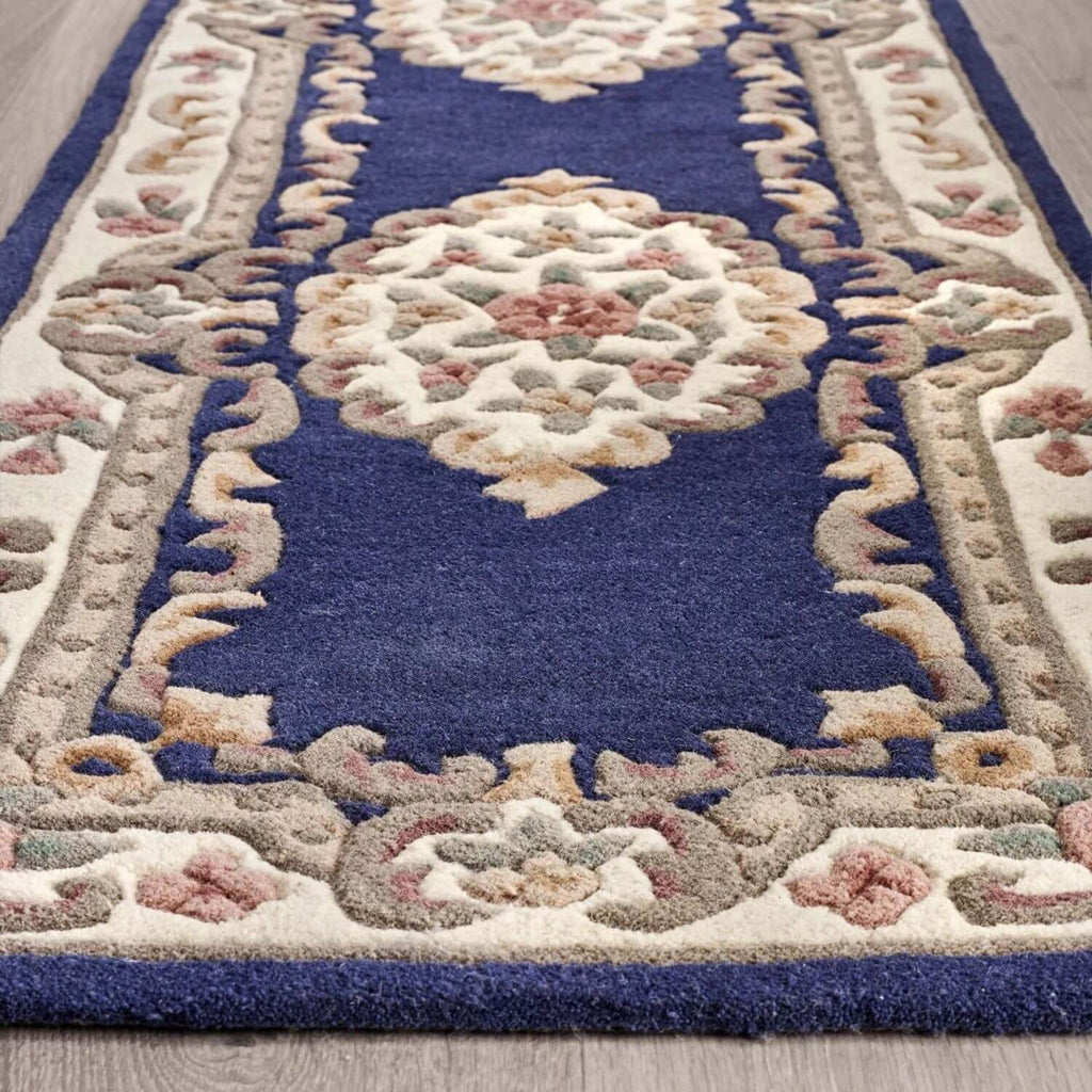 Shensi Navy Medallion Rug