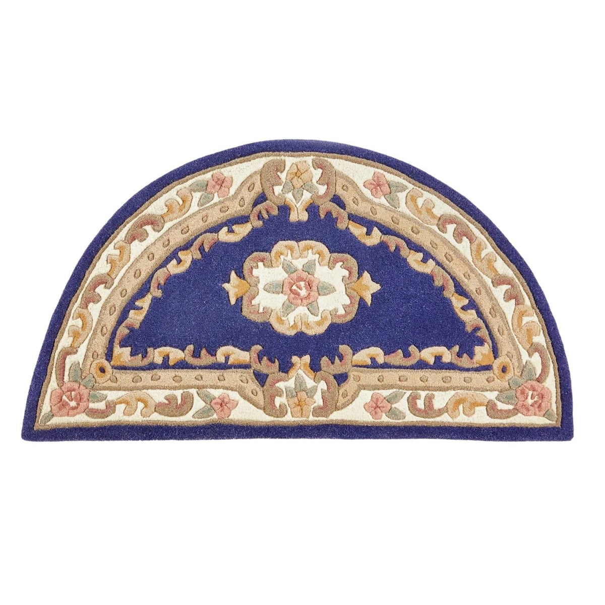 Shensi Navy Medallion Rug 67X127 cm