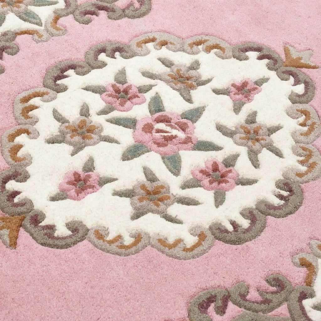Shensi Pink Medallion Rug