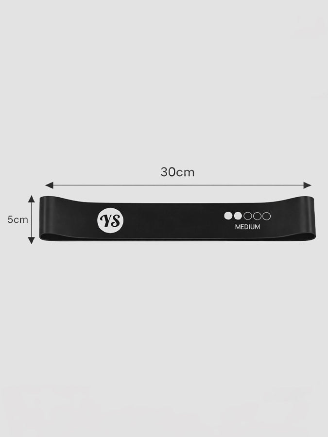 Yoga Studio Resistance Black Loop Bands - 3 Pack Inc Bag