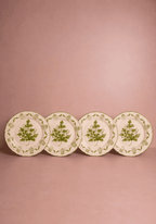 Cara Shell Side Plate, Green Set of 4