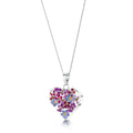 Purple Haze Heart Pendant Necklace - Medium Long: 24-26 inch (609-660mm)