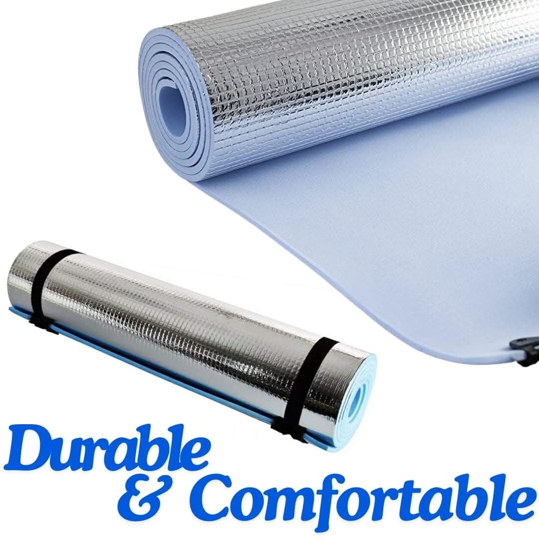Single Waterproof Roll Up Foam Camping Mat with Carry Straps