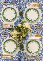 Sky Blue Scalloped Dessert Plate - Set of 4