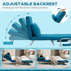 Folding 5 Position Convertible Sleeper Chair Bed - Single