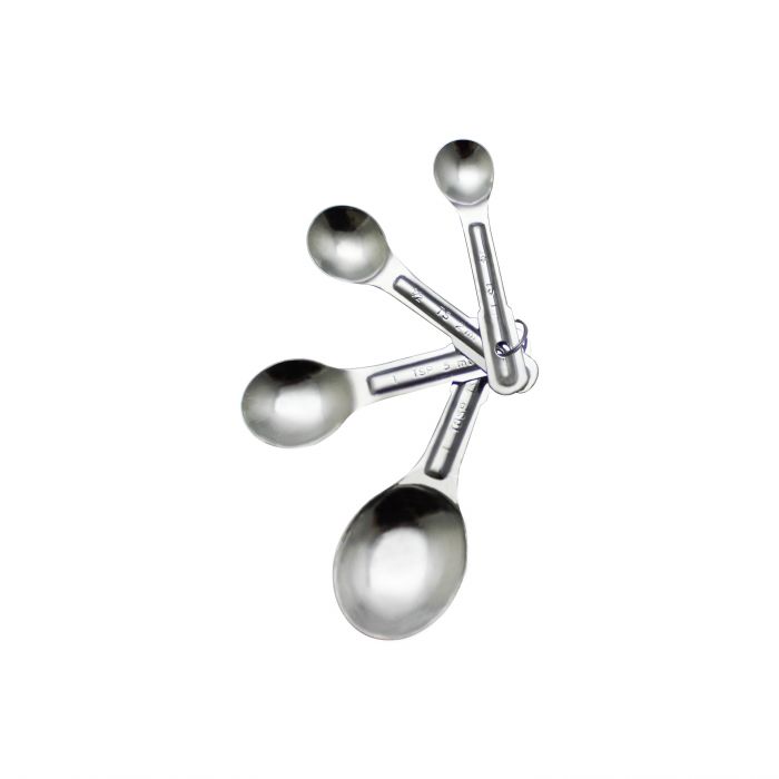 4-Piece Stainless Steel Measuring Spoon Set