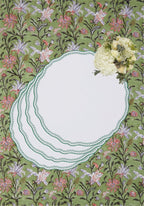 Smart Green Trim Placemats - Set of 4