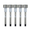 10x Stainless Steel White LED Solar powered stakelights