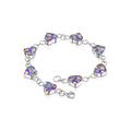 Purple Haze Heart Charm Bracelet Default Title