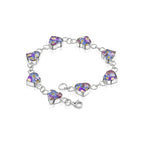Purple Haze Heart Charm Bracelet Default Title