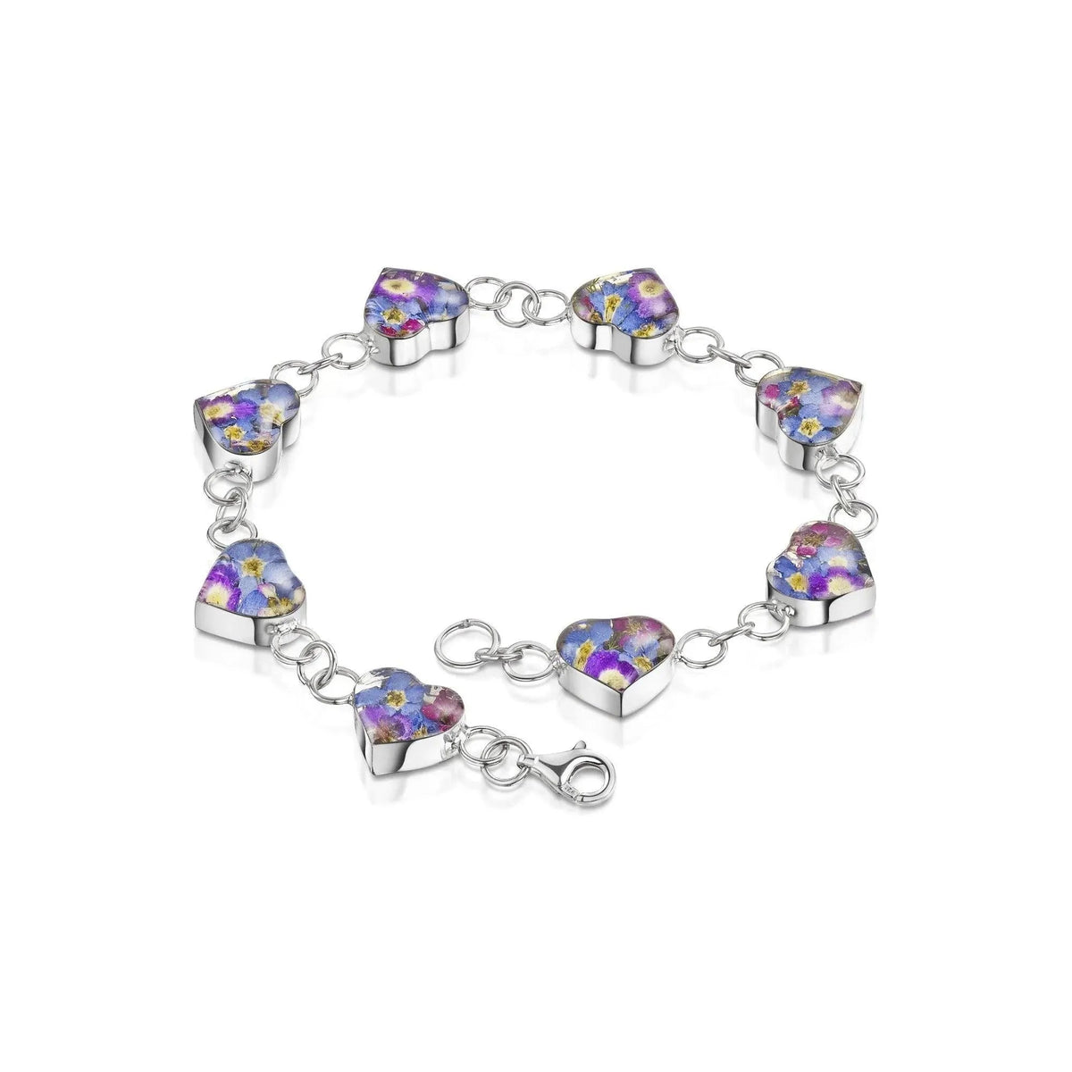 Purple Haze Heart Charm Bracelet Default Title