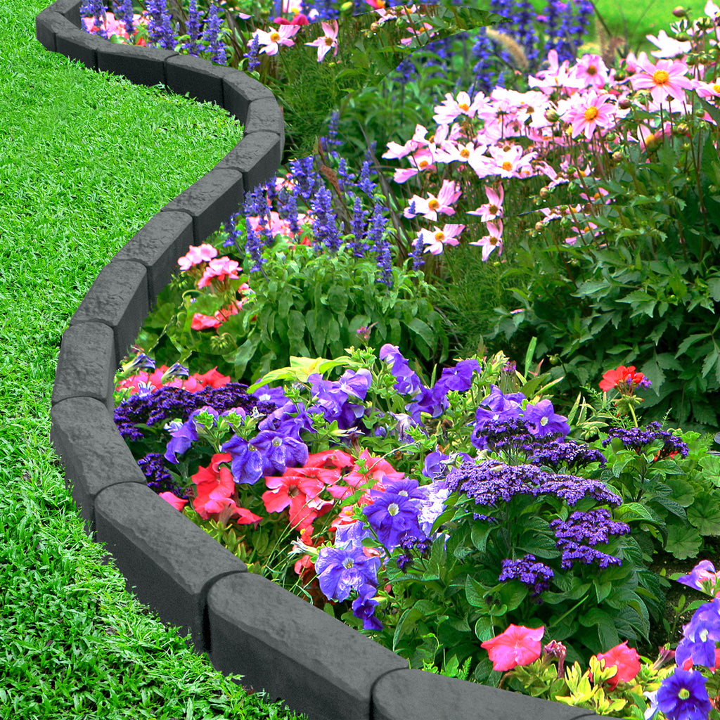 Garden Edging Stomp Edge Border - Graphite