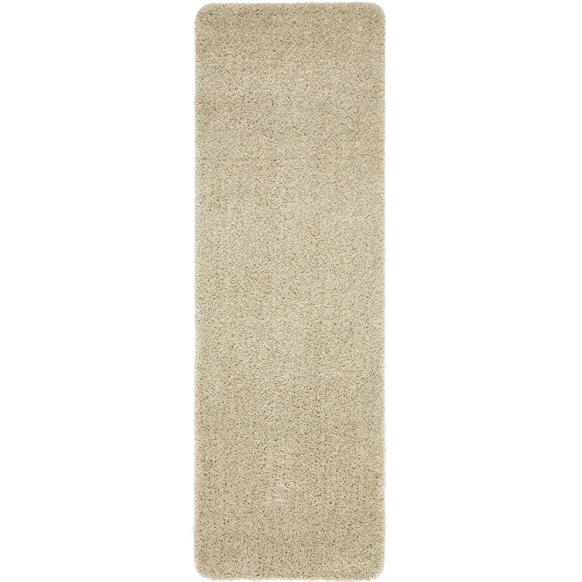 Washable Stone Shaggy Rug 67X200 cm
