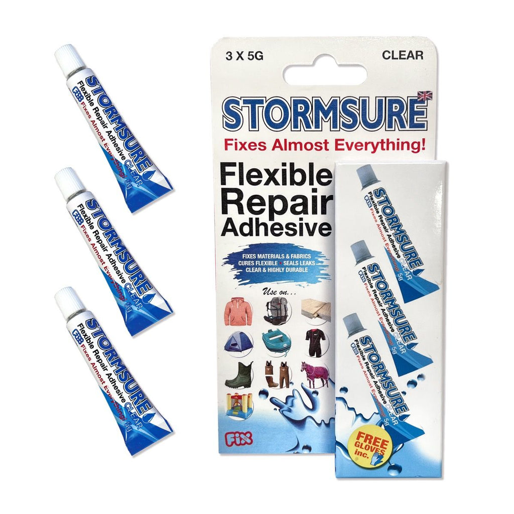Stormsure Flexible Repair Adhesive  (Clear/ Black)
