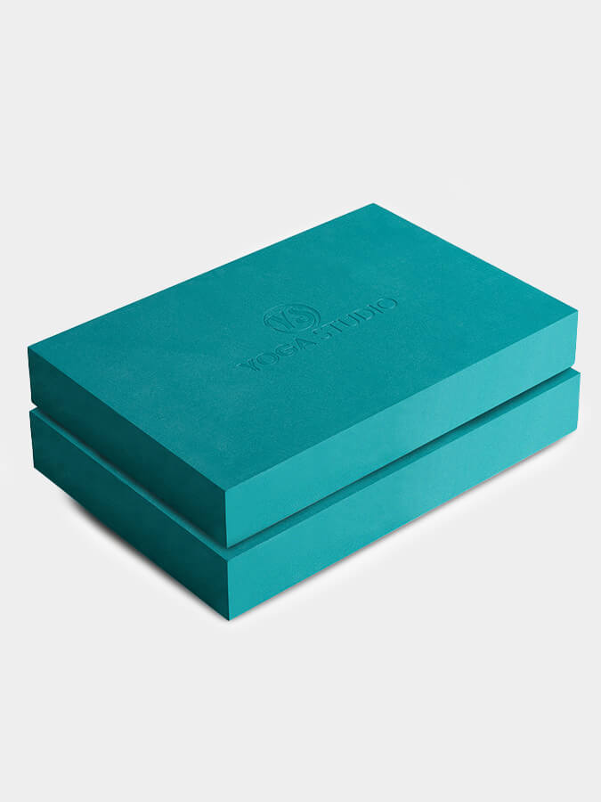Yoga Studio EVA Yoga Block Twin Pack Teal
