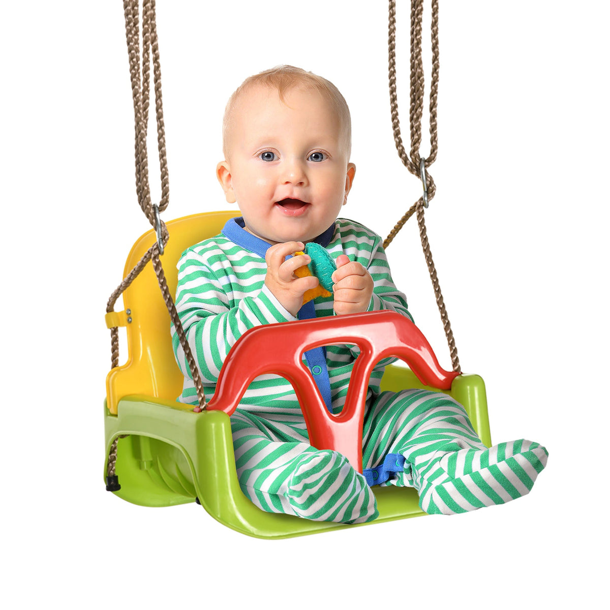 3 in 1 Kids Swing Seat, Adjustable Toddler Swing Chair, Green