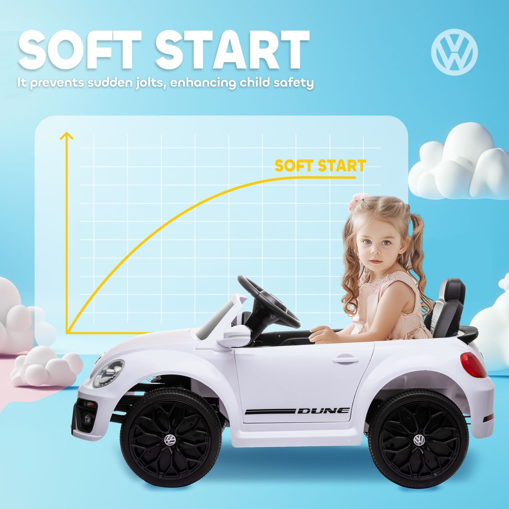 Volkswagen Beetle Licensed 12V Ride on Car w/ Remote Control