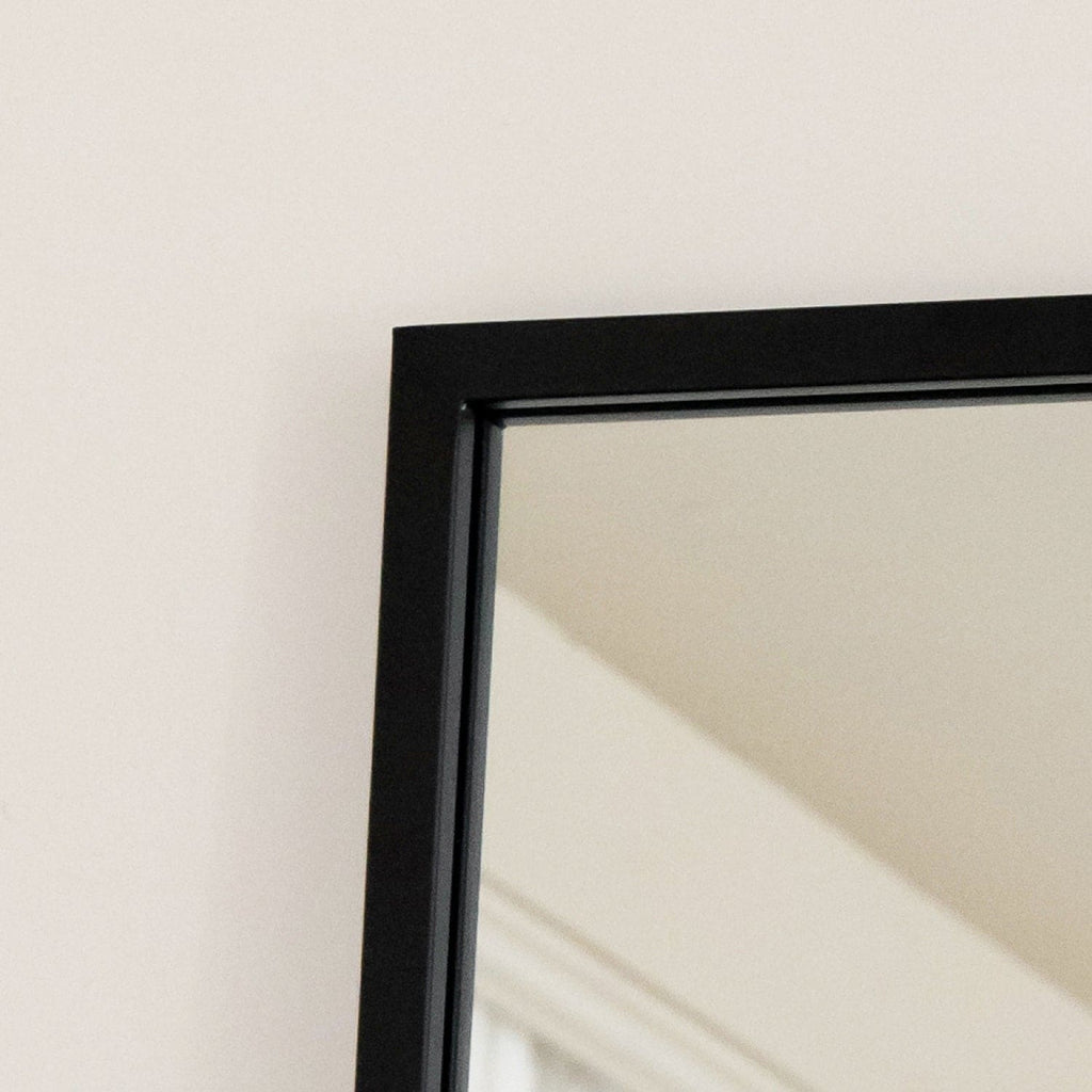 Black Metal Rectangle Mirror 70cm x 50cm