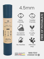 Oeko-Tex Sticky Yoga Mat 4.5mm