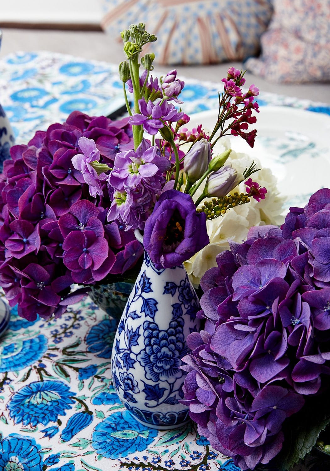 Three Delft Bud Vases