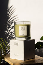 Cedarwood 3 Wick Soy Wax Candle 45 Hour Burn Time 11 x 12cm