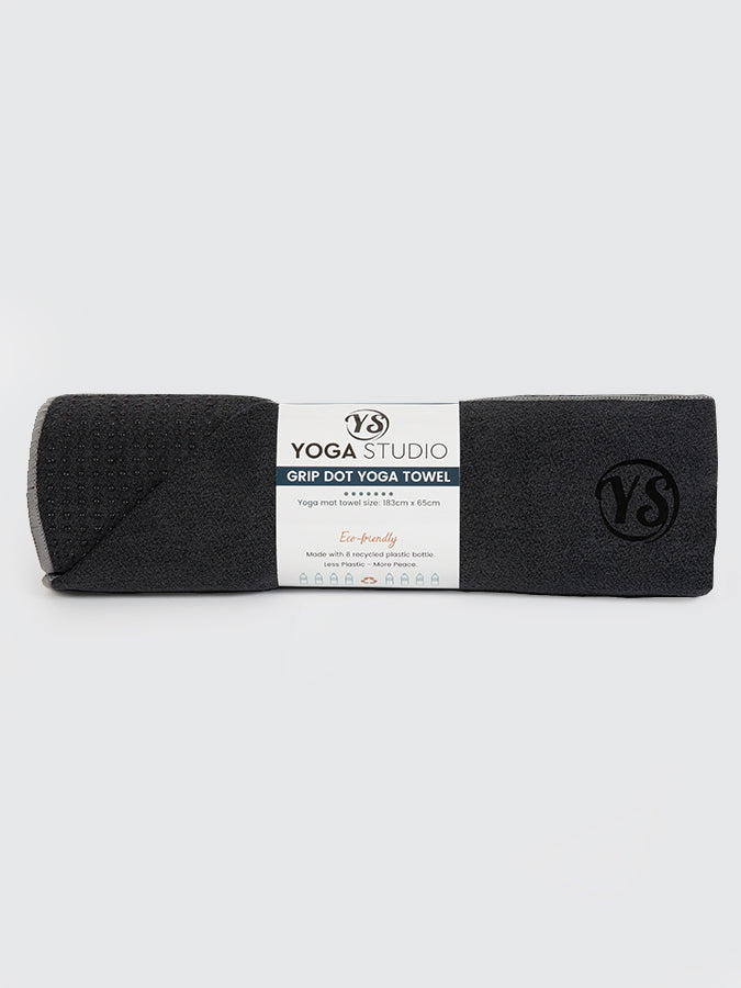 Yoga Studio Premium Grip Dot Yoga Mat Towels Black