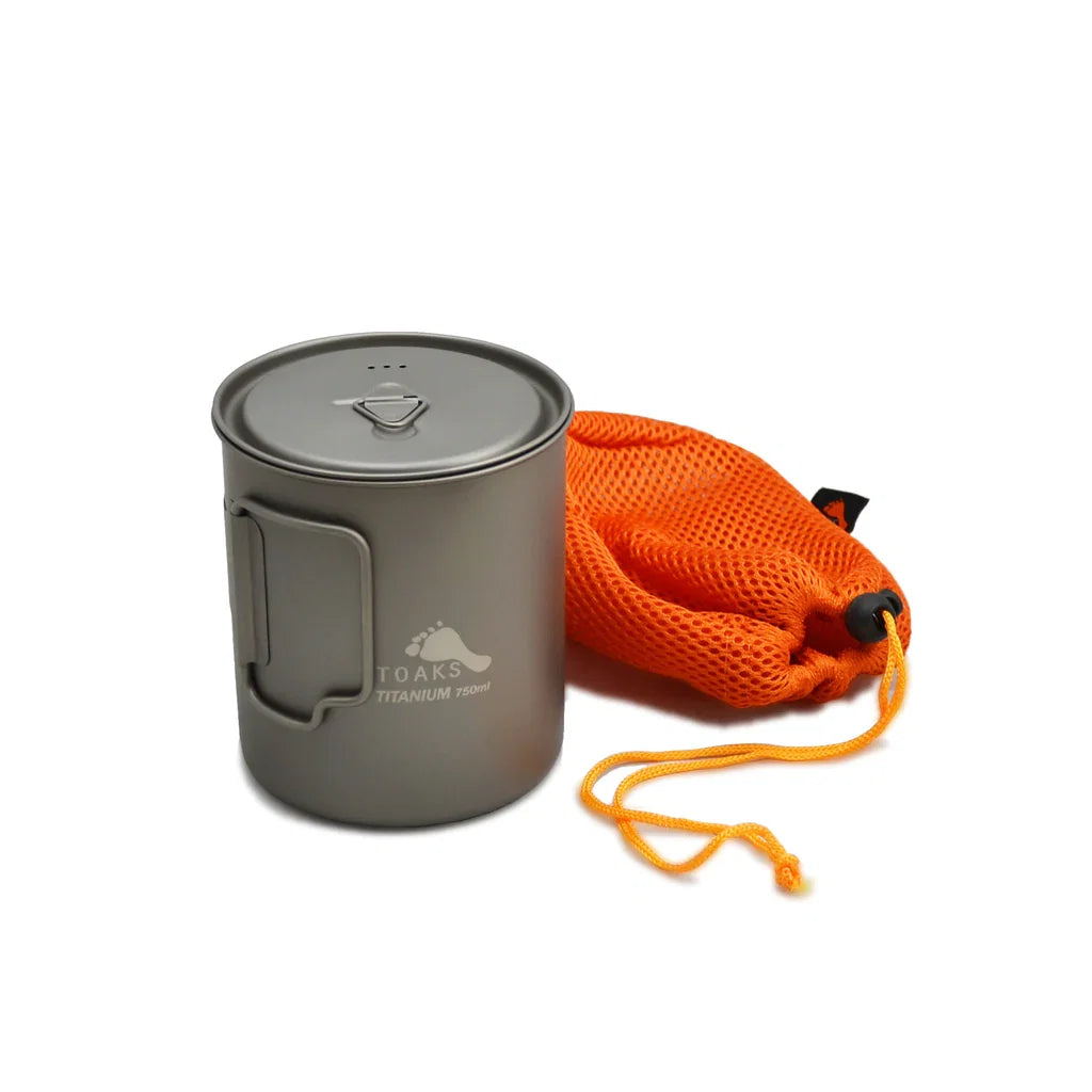 TOAKS Titanium Lightweight Pot with Lid (750ml & 900ml)