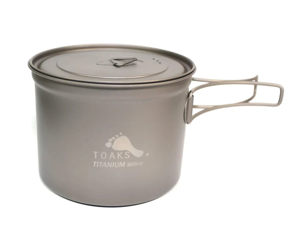 TOAKS Titanium Lightweight Pot with Lid (750ml & 900ml)