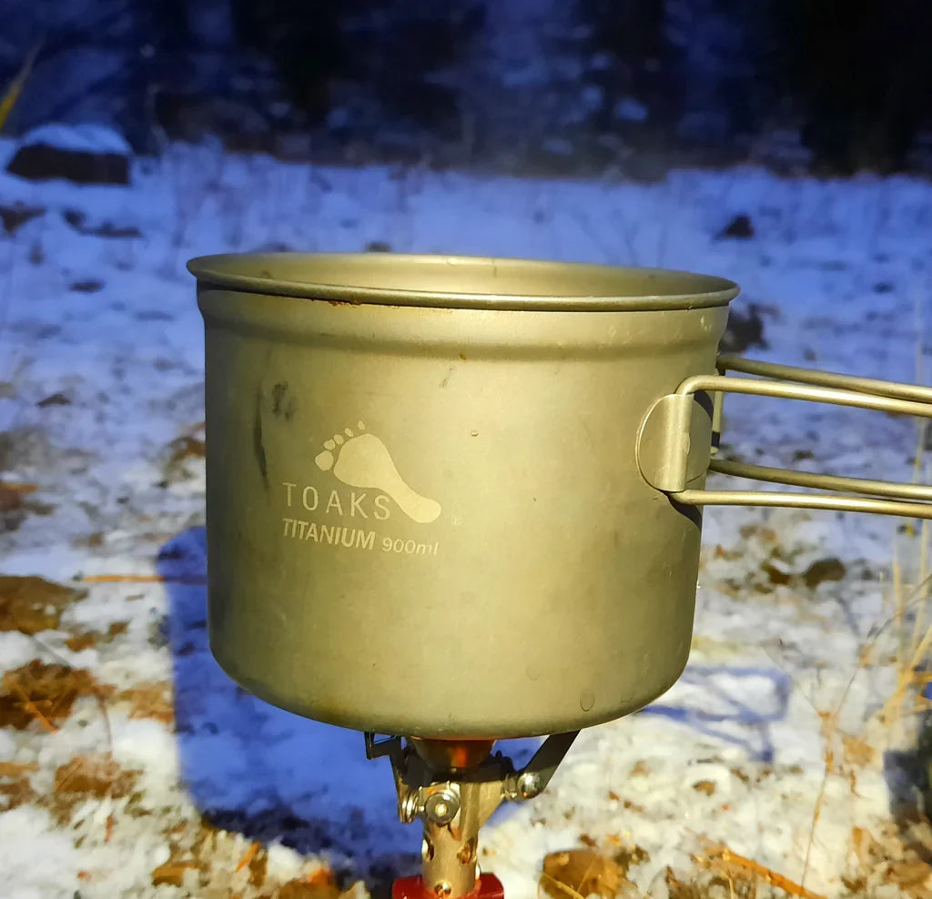 TOAKS Titanium Lightweight Pot with Lid (750ml & 900ml)